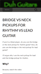 Mobile Screenshot of duh-guitars.com
