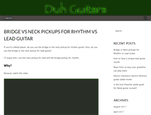 Tablet Screenshot of duh-guitars.com